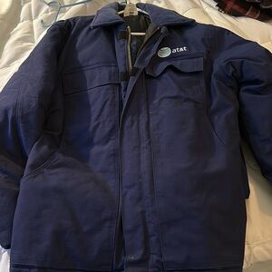 Large work jacket.  Heavy winter jacket. Like new